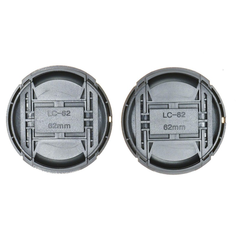 PROtastic® 62mm Lens Caps (Pack Of 2) - Spring Loaded