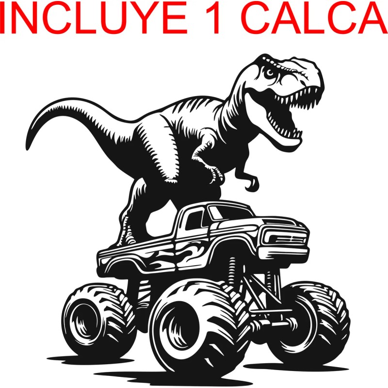 Sticker Calcomanía Puerta Cajuela Jurassic Pick Up
