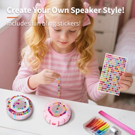 HEYSONG Bluetooth Shower Speaker + DIY Diamond Stickers – Great Gift for Girls