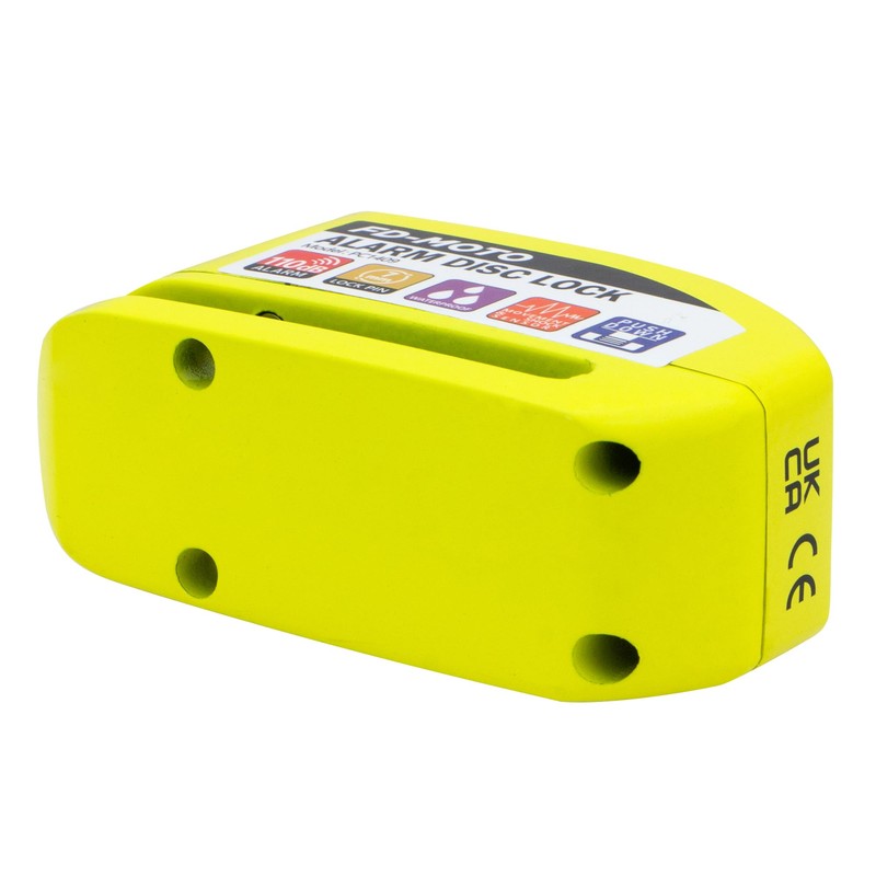 FD-MOTO Alarm Disc Lock & Reminder Cable Yellow Green