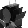 Heat Powered Stove Fan 6 Blade Fast Speed Large Air