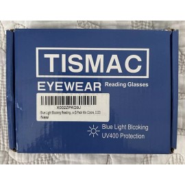 Blue Light 3-Pack Tismac Blue Light Blocking Reading Round Glasses Gold Silver Black 0.00