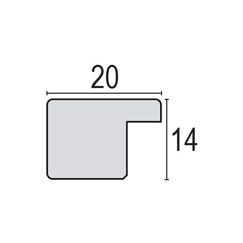 Zep Povera White Wooden Photo Frame M5736