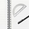 BOBOZHONG 180 Degree Protractor, 10PCS Plastic Protractor Geometry Goniometer, Clear