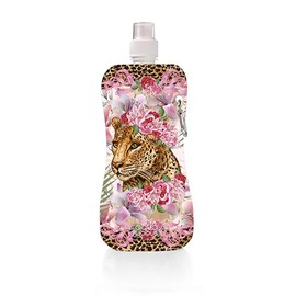 Aqua-licious, Lady Leo Foldable Water Bottle, 450 ml, BPA-Free, Ideal for Travel, Sports, Hiking, Travel, Festival