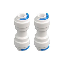 Water Inlet Pipe Connection Quick Connection Water Filter Fitting Adapter for Reverse Osmosis and Water Filter, Drinking Water Tap, Side-by-Side Fridge (1/4 to 5/16 Inch)