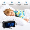 Timegyro Digital Alarm Clock Battery Operated with LED Display for