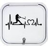 Bluegrass Decals K1075 Baseball Guy Batter Batting Heartbeat Lifeline Decal