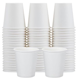 Clawsoff 100 Count 5 oz Disposable Small Paper Bathroom Mouthwash Cups