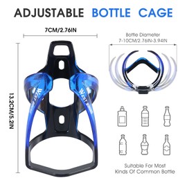 West Biking Bicycle Bottle Holder, Bicycle Drink Holder, Lightweight Water Bottle Holder, Bicycle, Bicycle Bottle Holder for MTB Road Bike (Pack of 2, Multi-Colour)