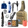 PREPSENTIAL Go Bag Emergency Survival Mini Kit (Khaki)