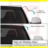 Smoked Window Visors Deflectors Rain Guards for 2013-2017 Honda Accord
