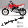 Camrusic Dirt Bike Foot Pegs, Steel Alloy Footpegs Mount Bracket
