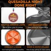 Baker's Friend Electric Quesadilla Maker with Extra Stuffing Design, 9.5