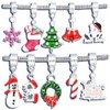 10 Christmas Beads Charm Set – Compatible with Snake Chain