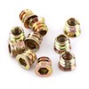 20Pcs/Pack M6 Threaded Inserts, Zinc Alloy Furniture Hex Drive Nut