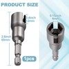 Lekgavd Power Wing Nut Driver Set, 1/4" Hex Shank Nut