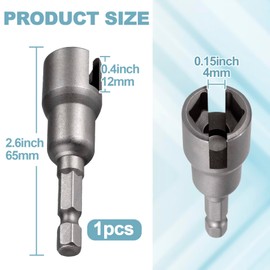 Lekgavd Power Wing Nut Driver Set, 1/4" Hex Shank Nut Driver, Socket Wrench Tool, Wing Nut Socket for Panel Nuts, Screws Eye, Q-Hanger, C Hook Bolt