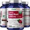 NusaPure Beet Root 1,350 mg 200 Organic Tablets (Vegetarian, USDA,