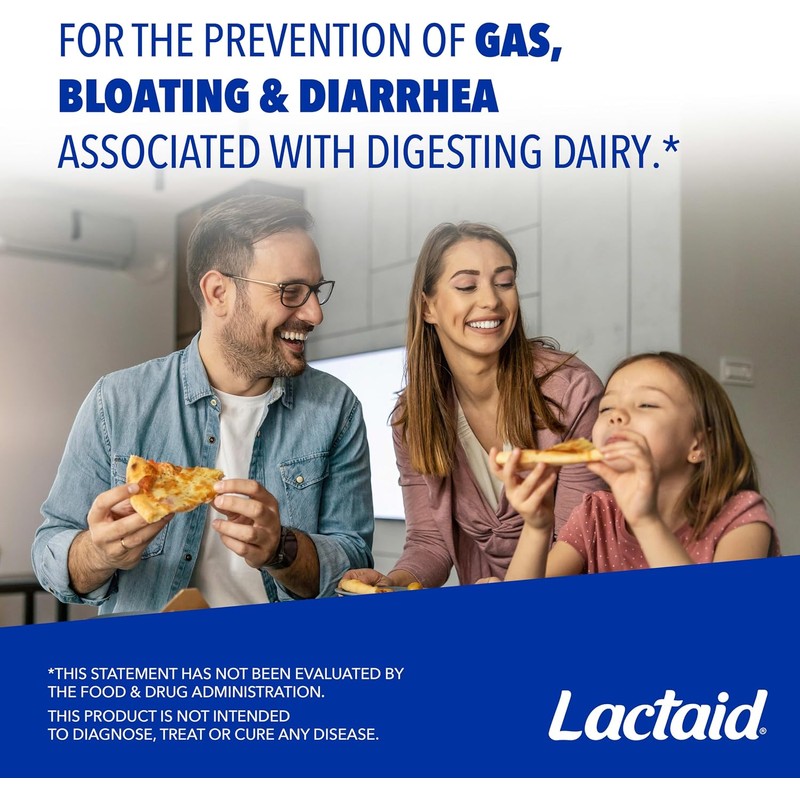 Lactaid Fast Act Lactose Intolerance Relief Chewables with Natural Lactase