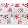 Christmas Fabric - Gold Glitter Star & Snowflake on Cream