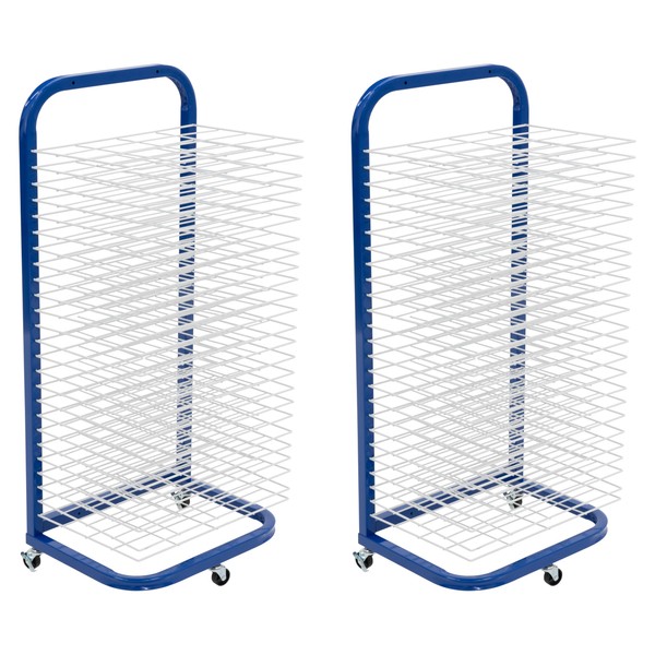 Pearington 25-Shelf Mobile/Wall Mountable Art Drying Rack for Art Studios