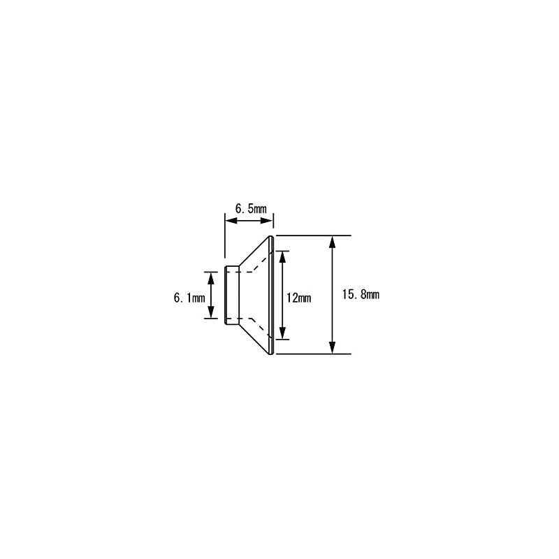 POSH 990806-04 Motorcycle Supplies, Sarabolt, Inner Diameter Conversion Aluminum Color