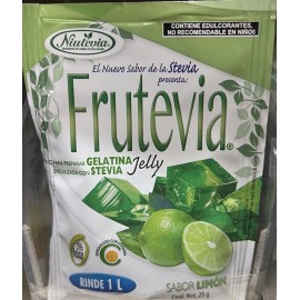 Frutevia 3 FRUTEVIA Gelatin Dessert Sugar Free Lemon. Gelatina Light NO Azúcar. Stevia