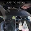 Soleebee Pack of 2 Car Back Seat Headrest Hooks Hanger,