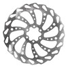 Clarks 180mm Rotor. Single Piece Wavy Bike Rotor. 6 Bolt.