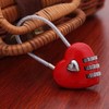 Mini Love Heart Lock,Red Heart Padlock, Mini Code Lock, Wire
