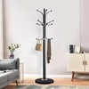 Gendezone Metal Coat Rack Stand with Natural Marble Base, Coat