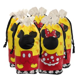 Eylola 48Pcs 7 x 10Inch Mouse Theme Plastic Treat Bags Mouse Theme Party Supplies Favors Cookie Chocolate Candy Snack Bags For Birthday Party Decoration Supplies