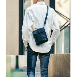 SEAL Kiss Rock Square Shoulder Bag, Men's Shoulder Bag, Crossbody Bag, Mini Shoulder Bag, Small, Waterproof, Black