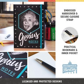Nostalgic-Art Retro Notebook A5 Einstein - Genius Notes - Gift Idea for Students, Bullet Journal Dotted, Vintage Design