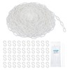 MECCANIXITY Plastic Chain 200 FT/61 M, Safety Chain White Plastic