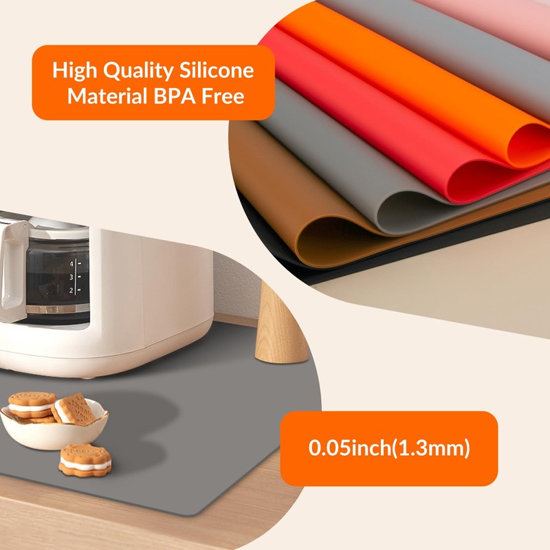Silicone Mat for Countertop, Desk Saver Pad, Extra Large Silicone