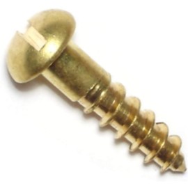 Hard-to-Find Fastener 014973132095 Slotted Round Wood Screws, 8 x 3/4, Piece-40