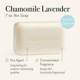 LAFCO New York Bar Soap, Chamomile Lavender - 7 oz - Ultra-Hydrating, Natural Formula - All Skin Types - Made in Europe