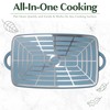 Goodful All-in-One Double Burner Griddle, Ceramic Nonstick, Durable Cast Aluminum,