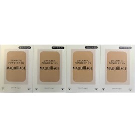 MAQUILLAGE Drama Powder UV OC10 2 Samples + Dramatic Powder UV OC20 2 Sample Foundation, Unscented, 10 Ochre, 20 Ochre, 1 Gram (4)