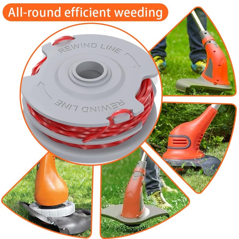 Zguziji Strimmer Spool Line,2PCS Φ1.5mm 11m Standard Double Autofeed Nylon