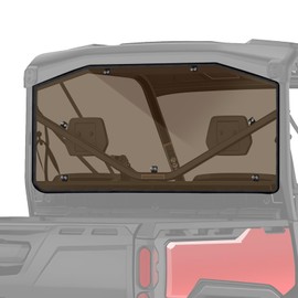 Defender Rear Windshield - StarknightMT UV-Proof Back Window Heavy Duty PC Rear Window Compatible With Can-Am Defender 2016-2024 HD5 HD8 HD10 Max (Tint)