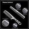 2 Pcs Metal Comb, Stainless Steel Fine Tooth Comb Set,