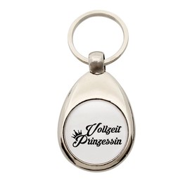 huuraa Key Fob Full Time Princess Crown Pendant with Motif for All Princesses Gift Idea for Friends and Family, metal