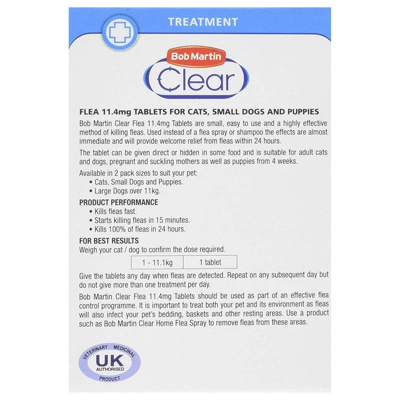 Bob Martin Flea Tablets for Cats, Small Dogs and Puppies