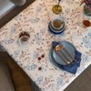 GLORY SEASON Rustic Tablecloth Classic Plant Printed Cotton-blend Fabric Table