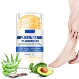 Crema Hidratante para Pies, Crema Exfoliante e Hidratante con 60% de Urea
