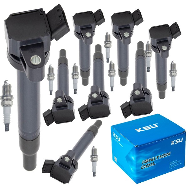 KSU Ignition coil pack with Spark Plug Compatible with Toyota