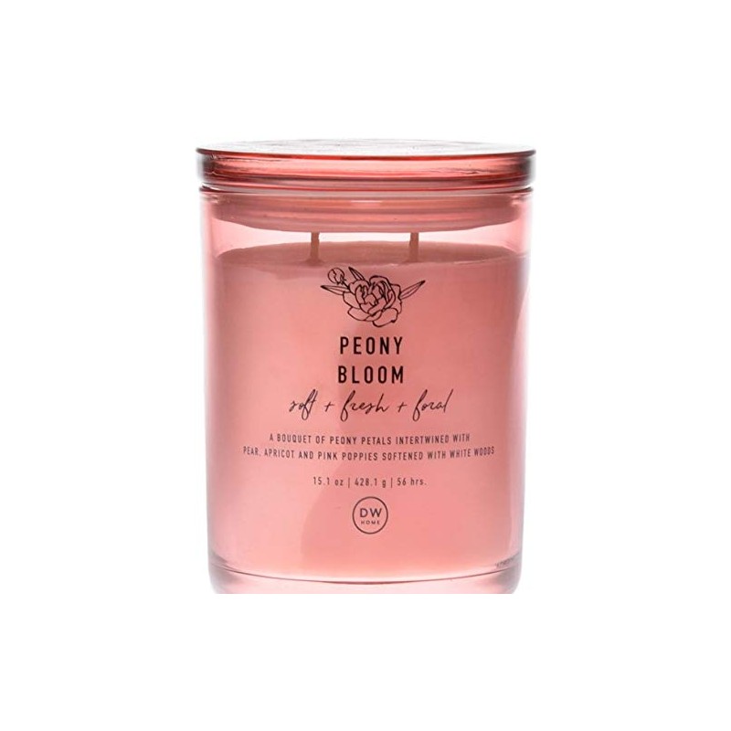 DW Home Peony Bloom Large Double Wicked Candle 15.1 oz.